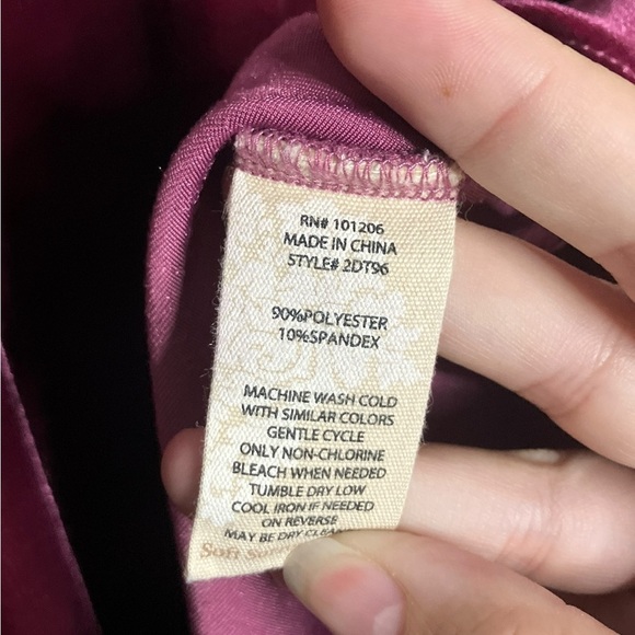 Soft Surroundings Velvet Button Down Shirt M Boyfriend Whimsigoth Autumn Mature - Picture 4 of 5